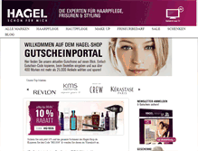 Tablet Screenshot of hagelshop-gutscheine.de